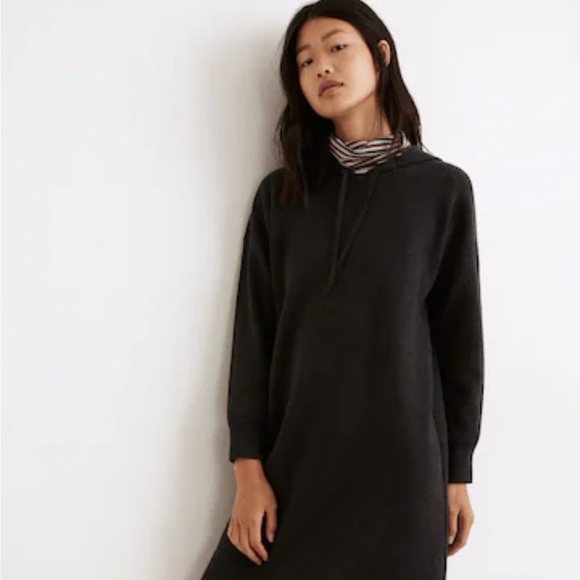 Madewell Dresses & Skirts - Madewell Womens Hoodie Sweater Dress Size XL Charcoal Gray